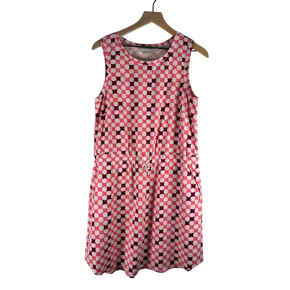 Tilley Tech SLK Pink Tile Print Activewear Dress Medium